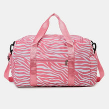 Leopard Print Travel Duffel Bag Large Oxford Cloth with Black Handles Travel Bags
