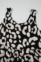 Leopard Print Sleeveless Summer Mini Dress Woman Casual Dress