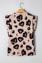 Leopard Print Sleeveless Top for Women Woman T Shirts