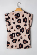 Leopard Print Sleeveless Top for Women Woman T Shirts
