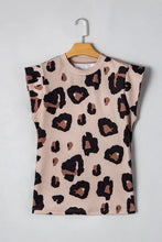Leopard Print Sleeveless Top for Women Woman T Shirts