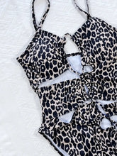 Leopard Print One Piece Swimsuit with Removable Padding and Cup Height Options Swimwear