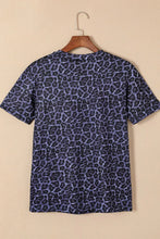 Leopard Print T-Shirt with Pink and White Lettering for Women