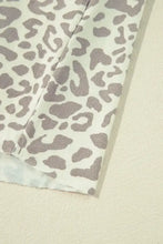 Leopard Ribbed Patchwork Drawstring Hoodie Woman Sweatshirts