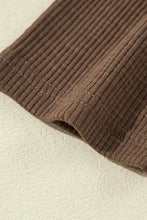 Leopard Ribbed Patchwork Drawstring Hoodie Woman Sweatshirts