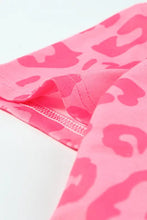 Leopard Round Neck Tee Woman T Shirts