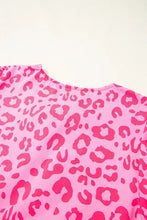 Leopard Tie Front Puff Sleeve Dress Casual Dresses