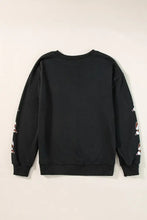 Letter Graphic Bow Long Sleeve Sweatshirt Woman Sweatshirts