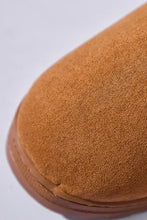 Letter M Suede Round Toe Slippers Woman Slippers