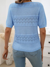 Light Blue Knit Top for Women