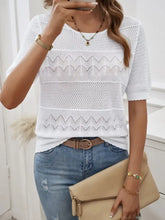 Light Blue Knit Top for Women Woman T Shirts