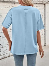 Light Blue Oversized Basic T-Shirt for Women Woman T Shirts