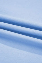 Light Blue Oversized Layered T-Shirt for Women Woman T Shirts