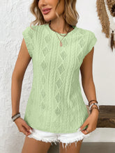Light Green Knit Tank Top for Women