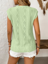 Light Green Knit Tank Top for Women