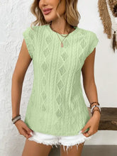 Light Green Knit Tank Top for Women Woman T Shirts