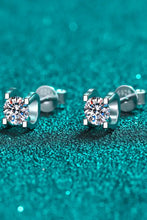 Limitless Love 1 Carat Moissanite Stud Earrings with Silver Prong Setting