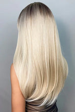 Long blonde ombre wig with bangs, heat safe, cap included