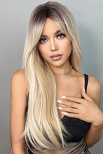 Long blonde ombre wig with bangs, heat safe cap included