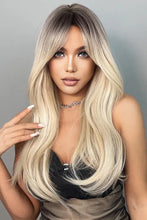 Long blonde ombre wig with bangs, heat safe, cap included