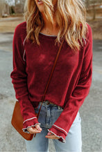Round Neck Long Sleeve Sweater Sweater Pullovers