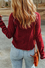 Round Neck Long Sleeve Sweater Sweater Pullovers