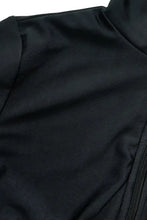 Long Sleeve Olive Green and Black Modest Swimsuit for Women Swimwear