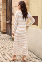 Striped Long Sleeve Maxi Dress for Women