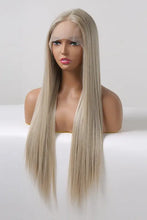Long straight light blonde lace front wig, heat safe with cap included
