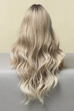 Long wave blonde brown ombre wig with dark roots and heat safe highlights