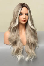 Long wave wig in blonde brown ombre with heat safe face-framing highlights