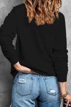 LOVE Rhinestone Clover Round Neck Sweatshirt Woman Sweatshirts