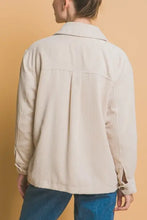 Love Tree Corduroy Button Up Jacket with Sherpa Inside Woman Outerwear