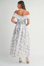 MABLE Floral Printed Off Shoulder Maxi Dress Casual Dresses