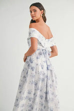 MABLE Floral Printed Off Shoulder Maxi Dress Casual Dresses
