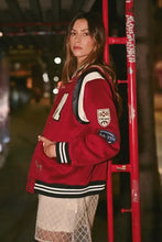 MABLE M Bomber Varsity Jacket with Patch Detail Woman Outerwear