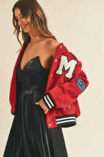 MABLE M Bomber Varsity Jacket with Patch Detail Woman Outerwear