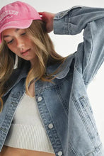 MABLE Scallop Peter Pan Collar Denim Jacket Woman Outerwear