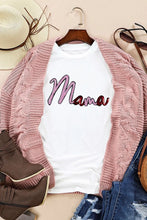 Mama Graphic Tee with Pink Cardigan for Women