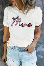 Mama Graphic Tee with Pink Cardigan for Women Woman T Shirts