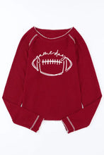Football Round Neck Long Sleeve Sweatshirt Woman Sweatshirts