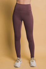 Maroon High Waist Leggings with Side Pockets for Women