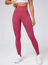 Maroon Ribbed High Waisted Stirrup Leggings for Women