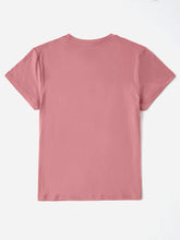 Mauve Rainbow Heart T-Shirt for Women