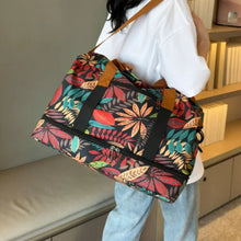 Medium Floral Canvas Duffel Bag for Travel Travel Bags