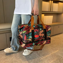 Medium Floral Canvas Duffel Bag for Travel Travel Bags