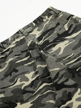 Men's Camouflage Cargo Wide Leg Pants Woman Sweatpants