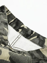 Men's Camouflage Cargo Wide Leg Pants Woman Sweatpants