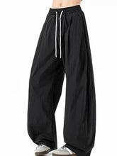 Men's Casual Wide Leg Drawstring Pants Woman Sweatpants