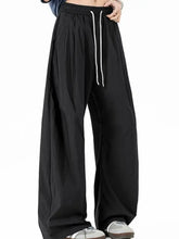 Men's Casual Wide Leg Drawstring Pants Woman Sweatpants